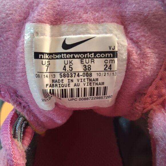 Nike Flex Trainer Women’s Size 7 Athletic Running Shoes Gray Pink Orange - Picture 9 of 9